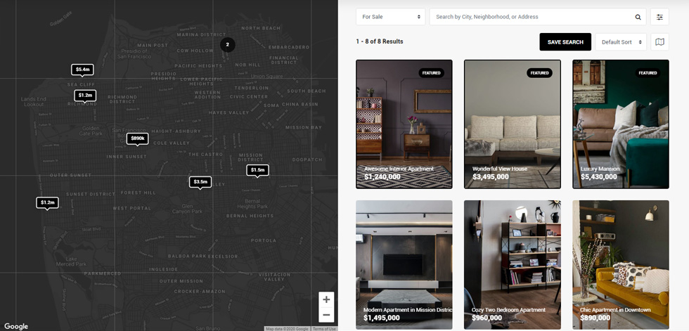 Property listing