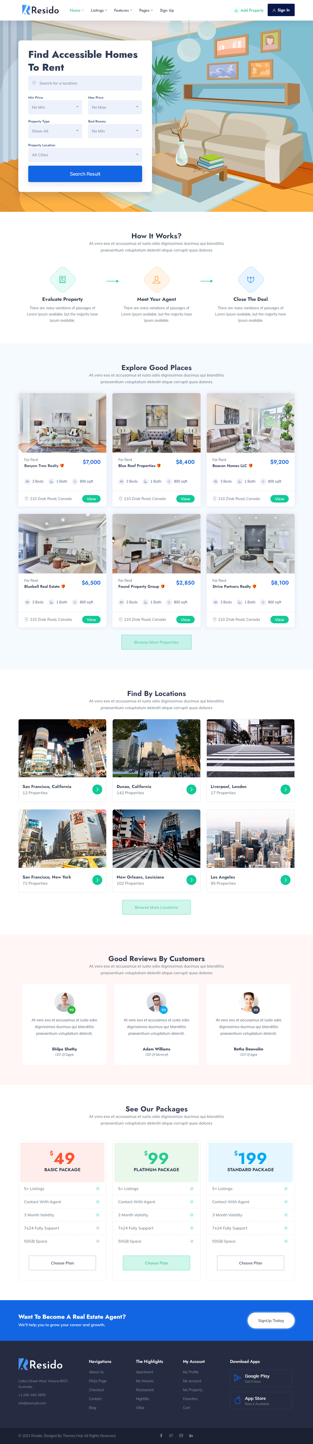 Resido Real Estate Website Templates