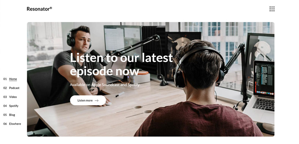 Home page
