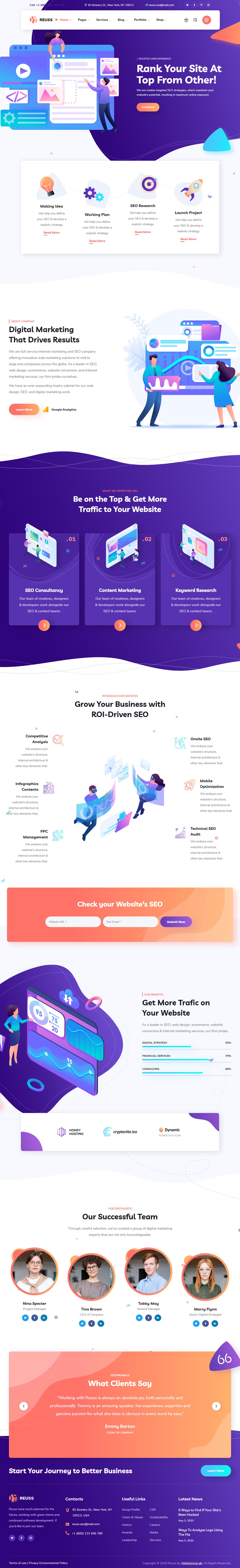 Reuss WordPress Theme for Digital Marketing Agency