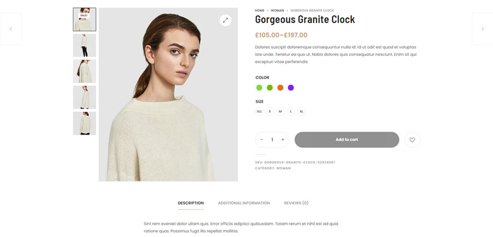 Product page