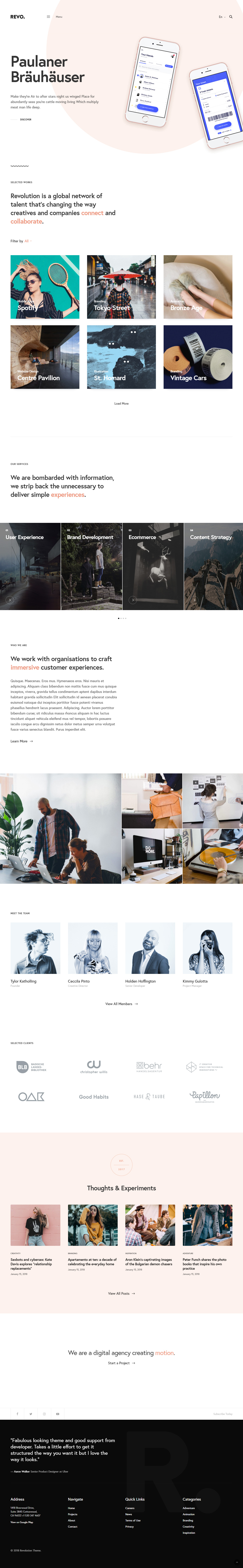 Revolution Best Agency WordPress Themes