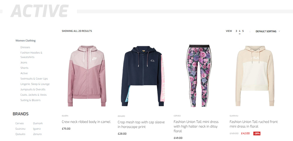 Category page