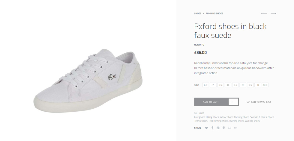 Product page