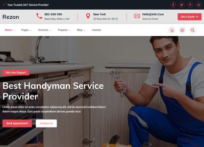 Latest Plumbing Website Templates 2021