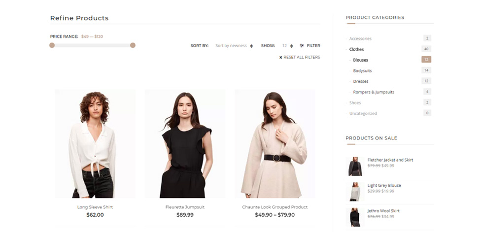 Category page