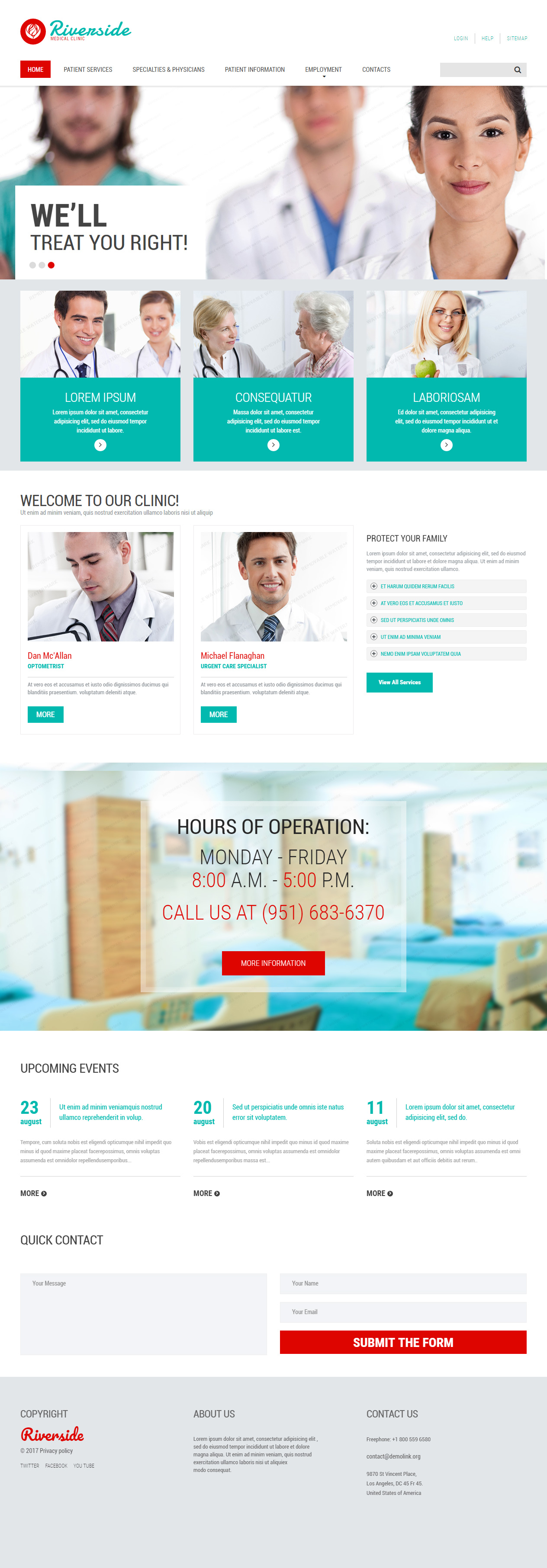 Riverside Medical Healthcare HTML5 Templates