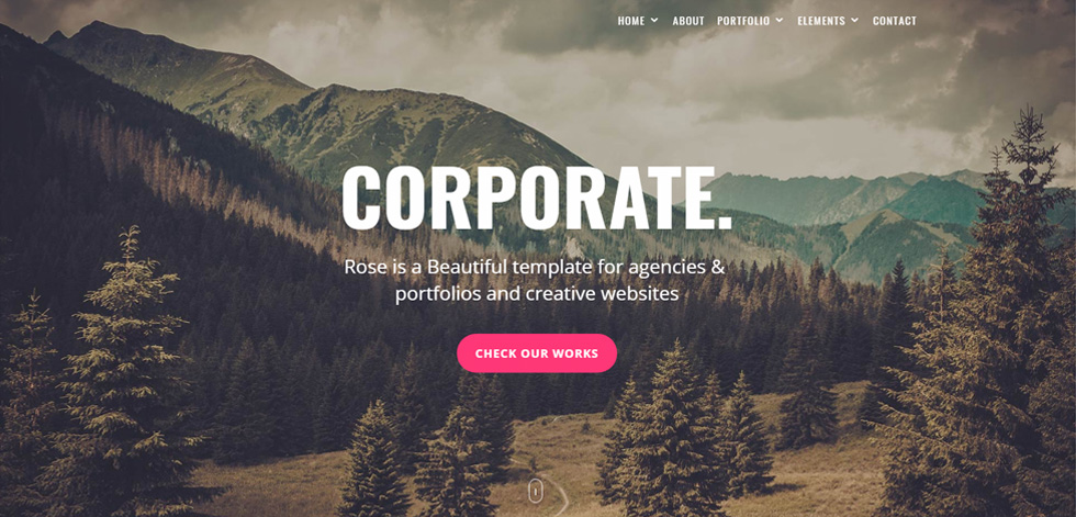 Welcome screen