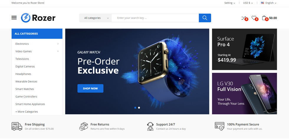 Home page