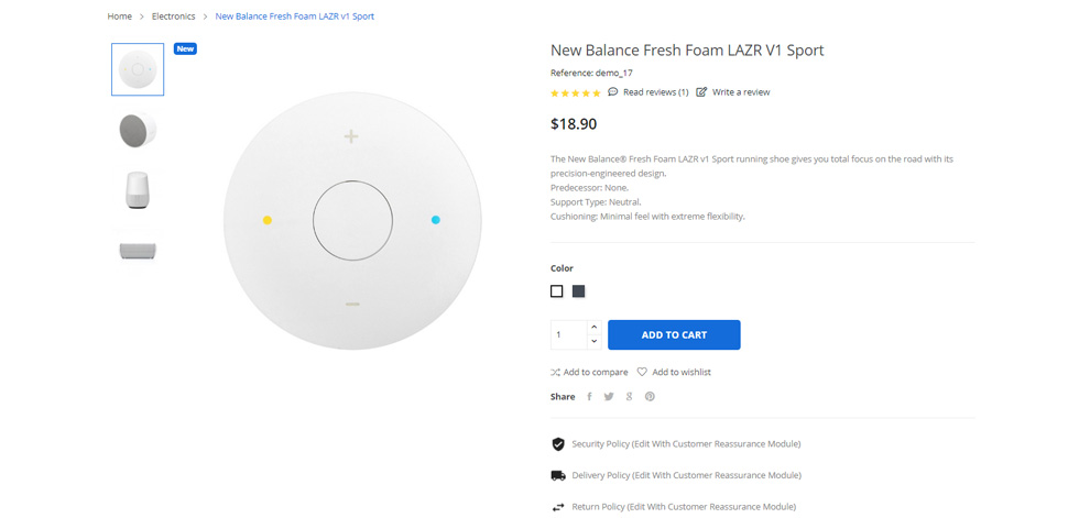 Product page