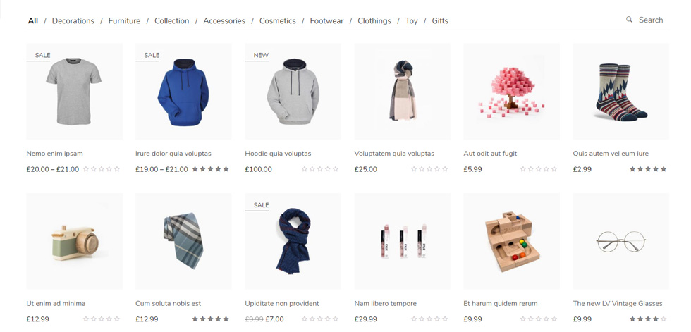 Category page