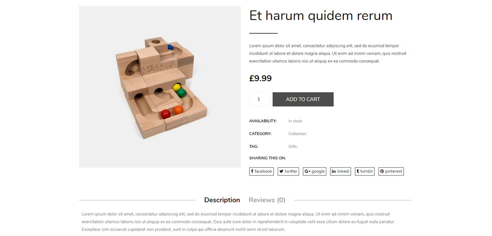 Product page