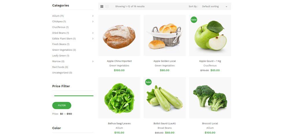 Category page