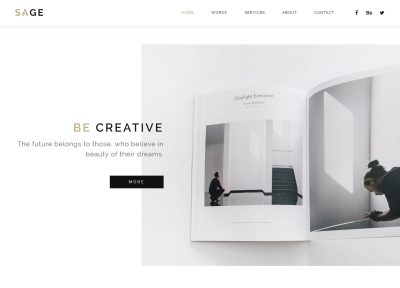 Latest One Page Muse Templates 2018