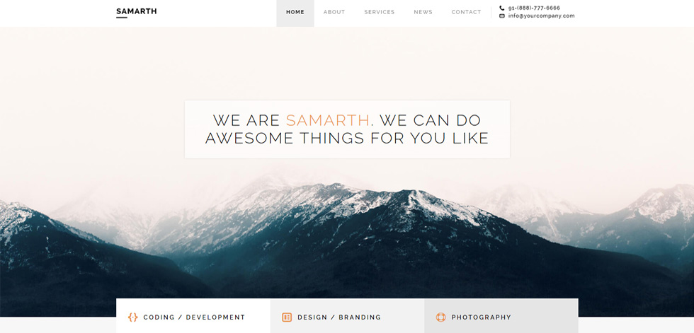 Home page