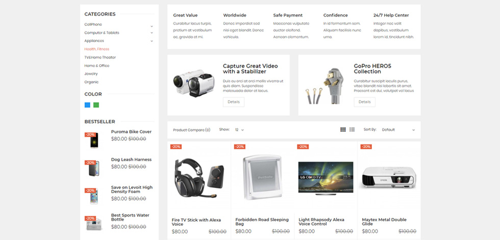 Category page