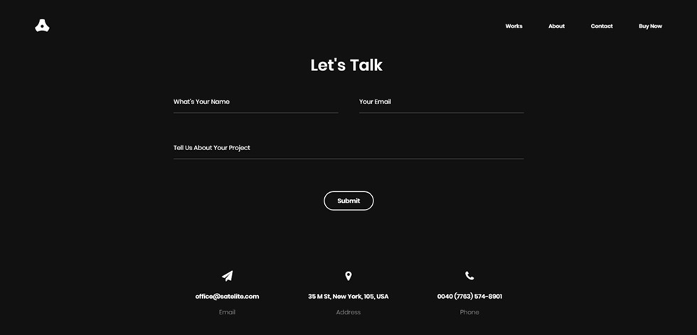 Contact page