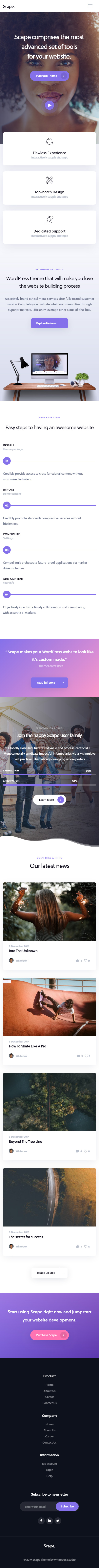 Scape – Premium Responsive Multipurpose WordPress Theme theme — Mobile preview