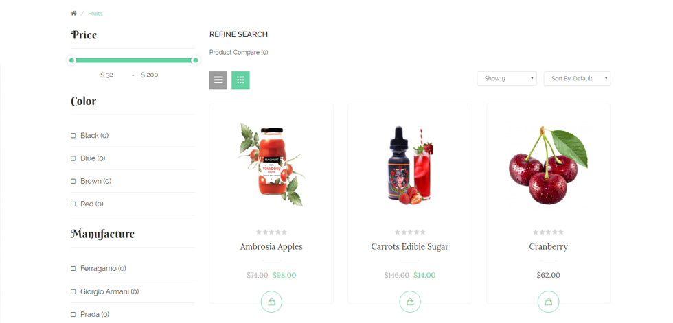 Category page