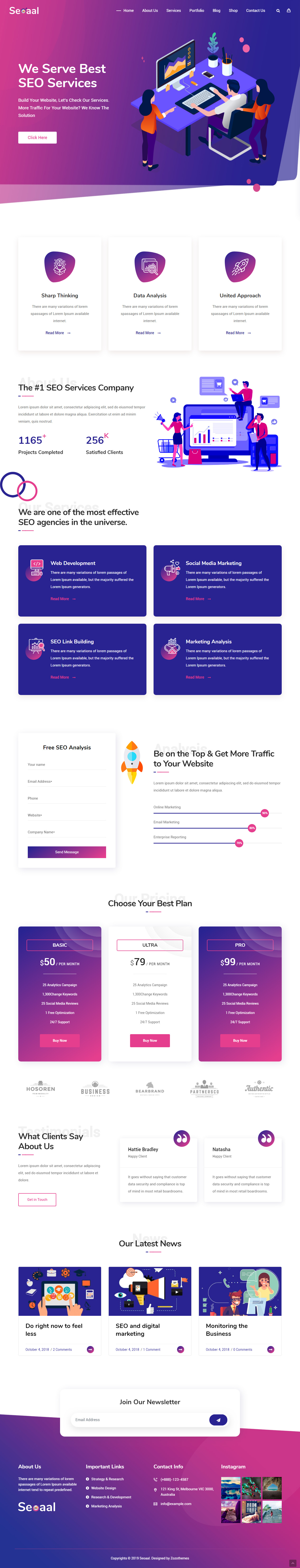 Seoall WordPress Theme for Digital Marketing Agency