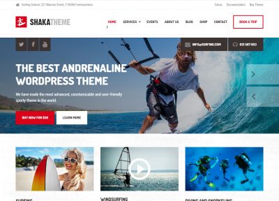 Best WordPress Diving Theme 2016