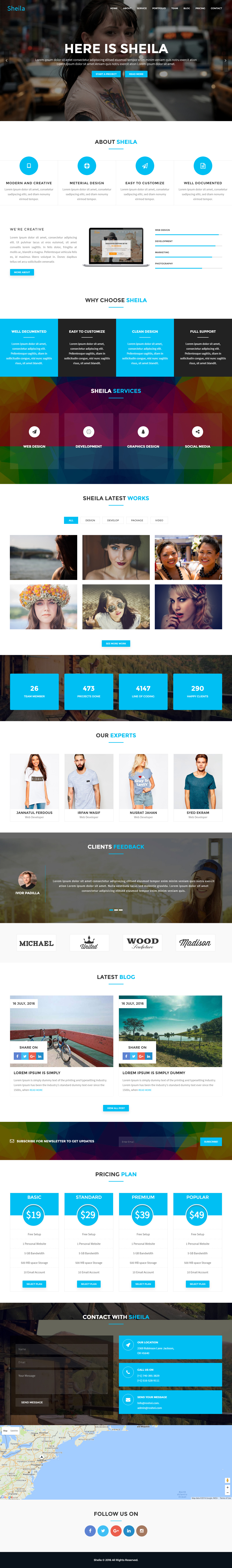 Sheila WordPress Web Design Agency