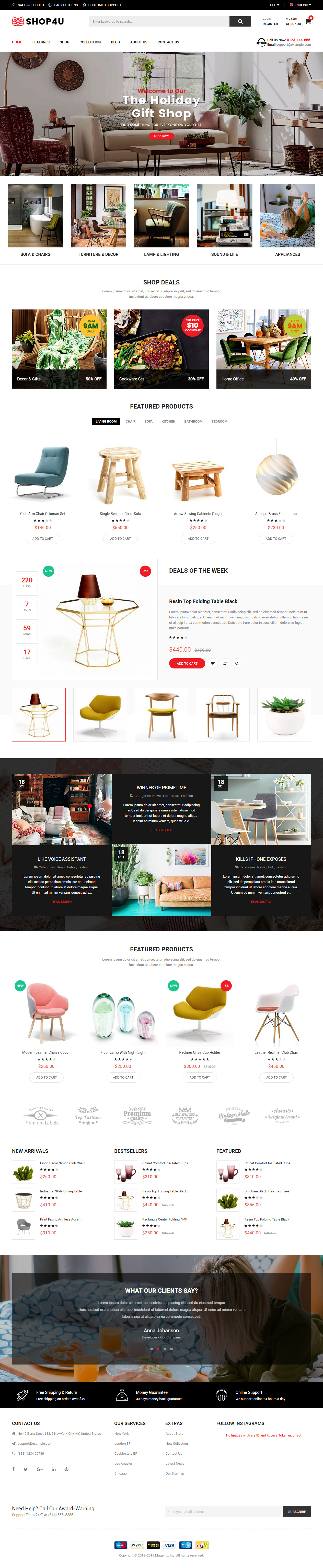 Shop4U Magento Furniture Themes