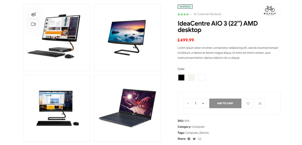 Product page