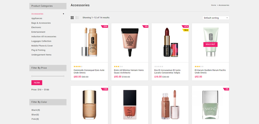 Category page