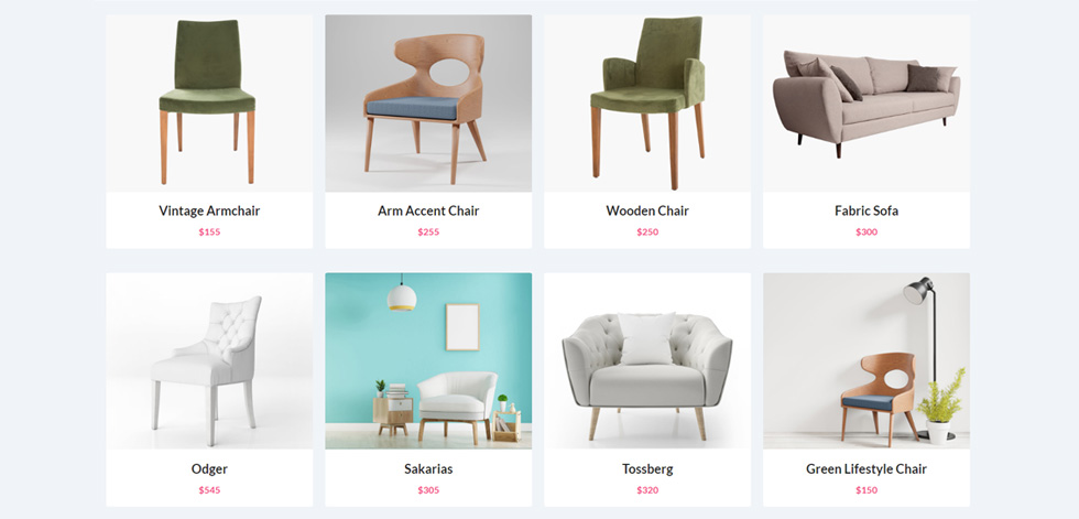 Shop page