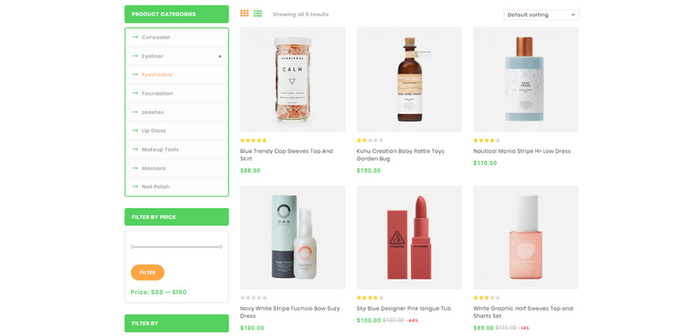 Category page