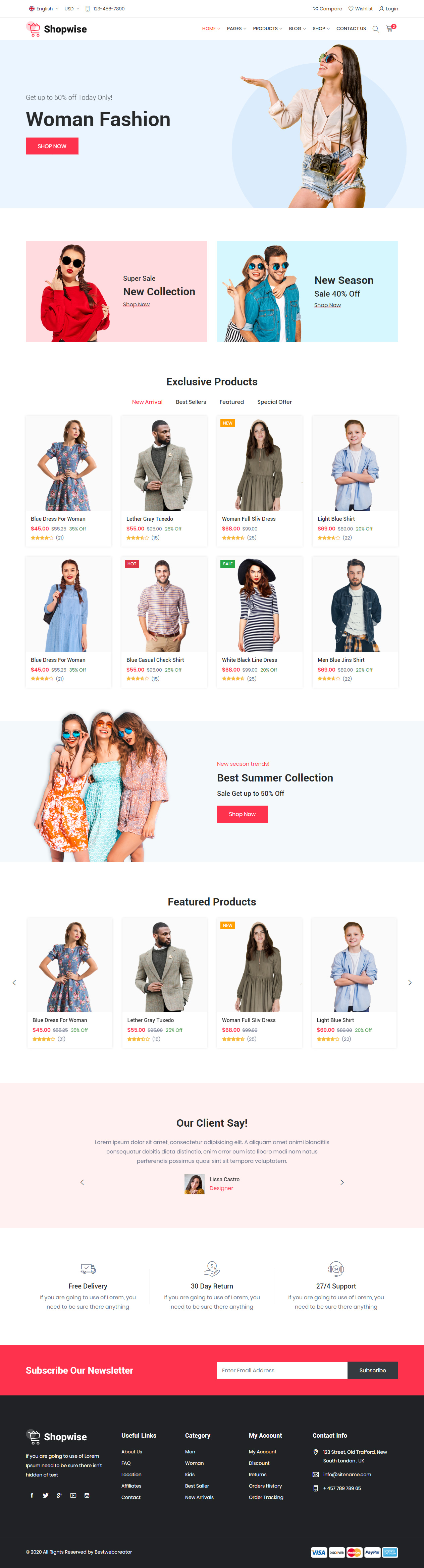 Shopwise Fashion HTML5 Templates
