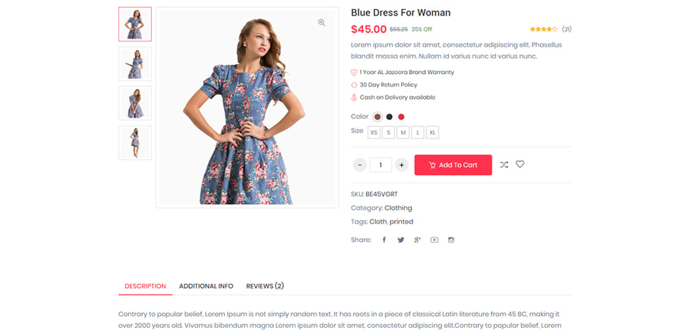 Product page