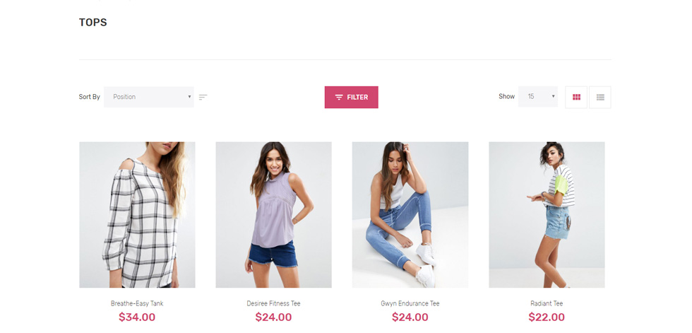 Category page