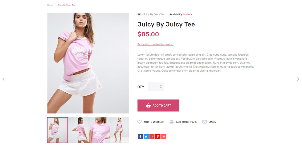 Product page