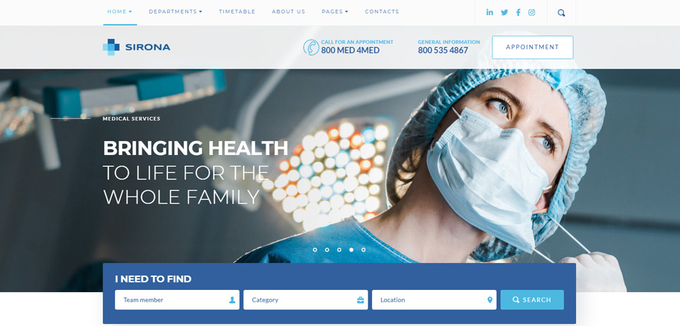 Home page