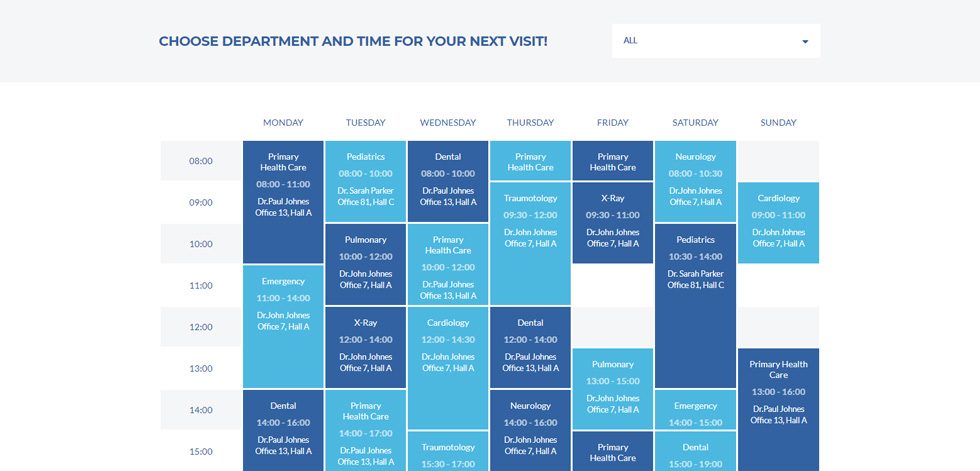 Timetable