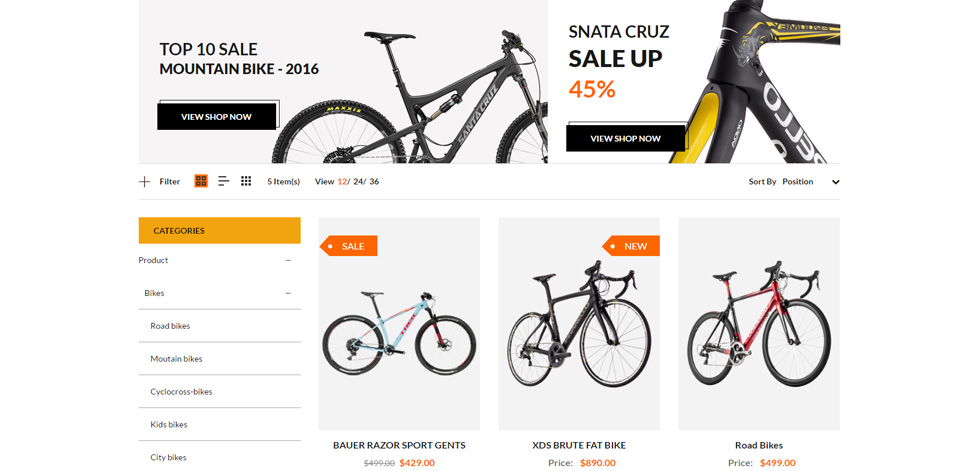 Category page