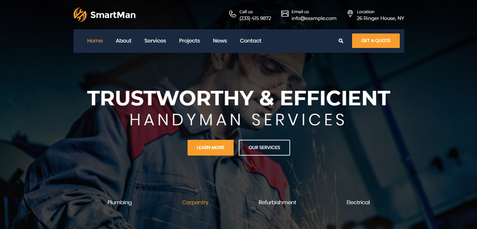 Home page