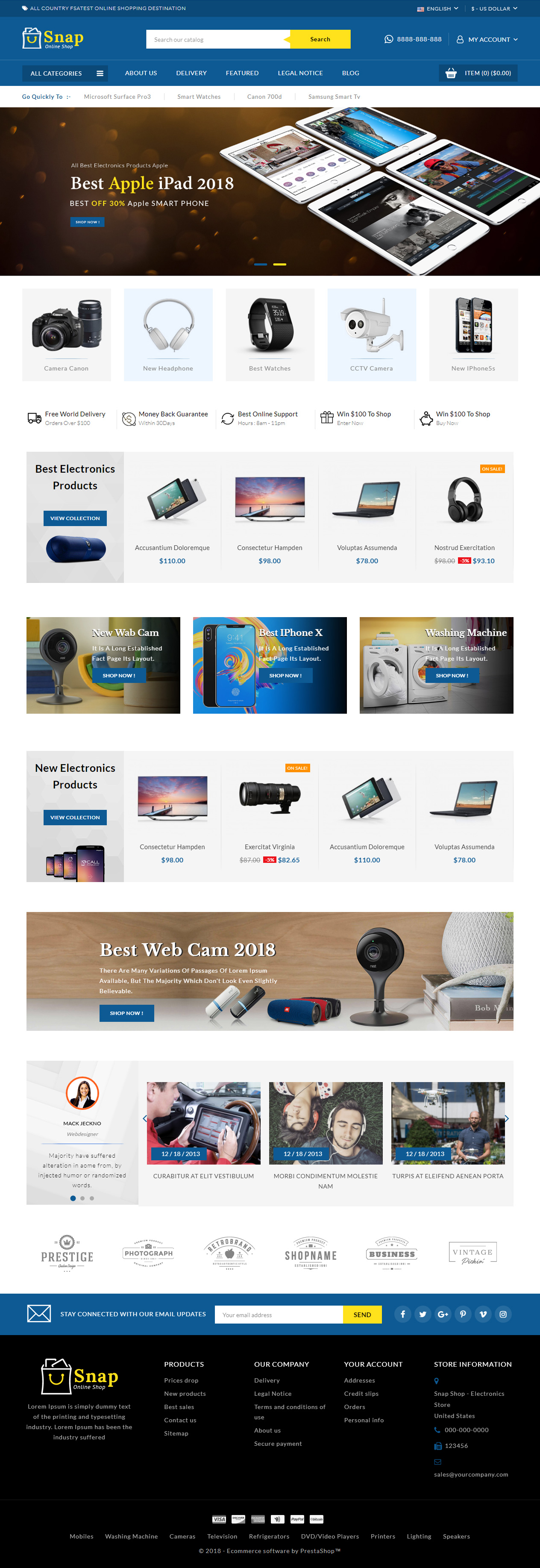 Snap Prestashop Theme