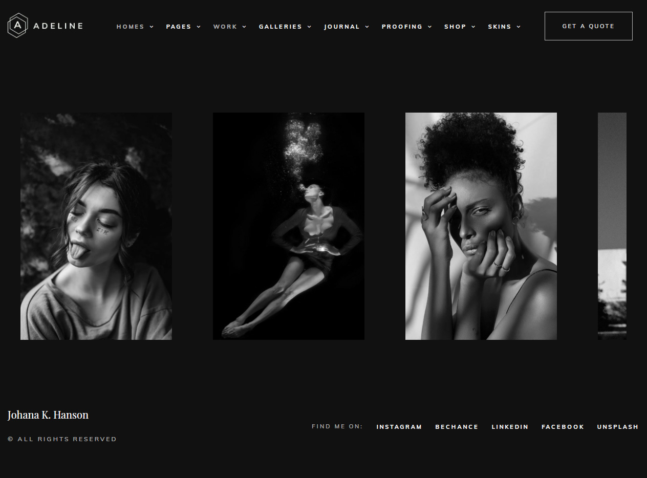 Snapster Best WordPress Photography Themes