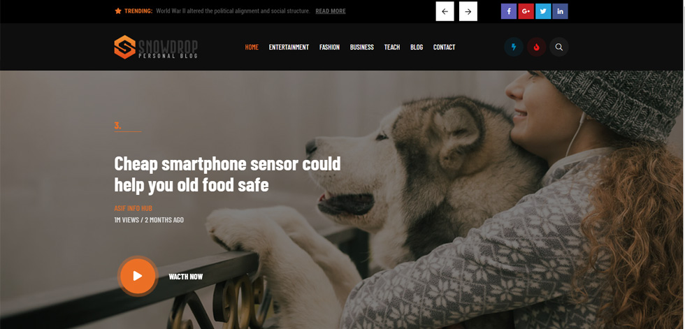 Home page