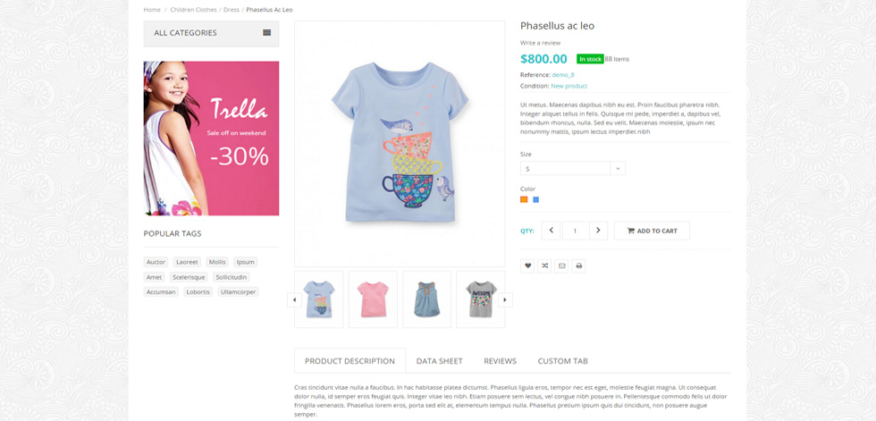 Product page