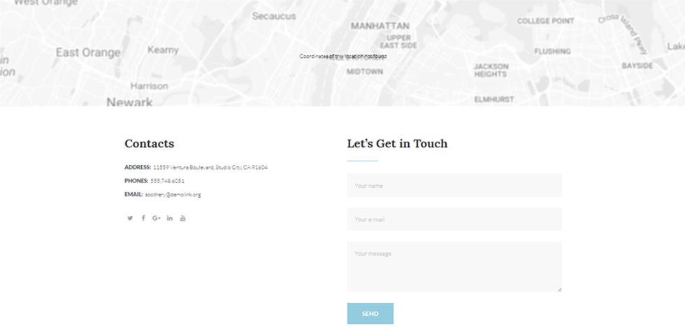Contact page