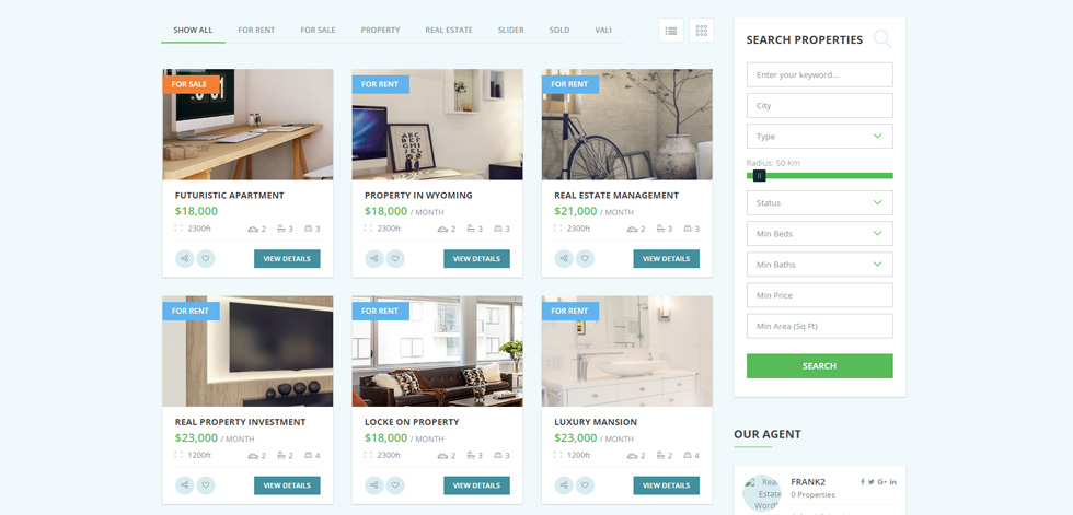 Property listing