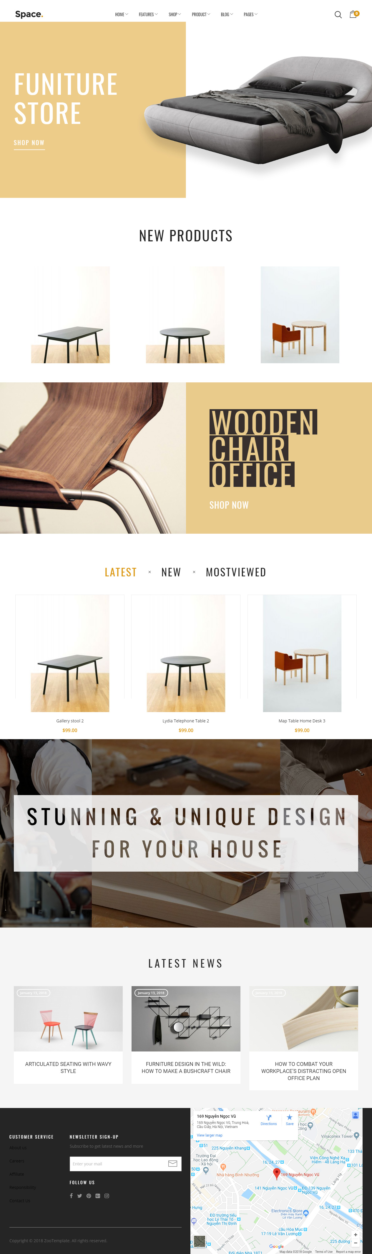 Space Magento Furniture Themes