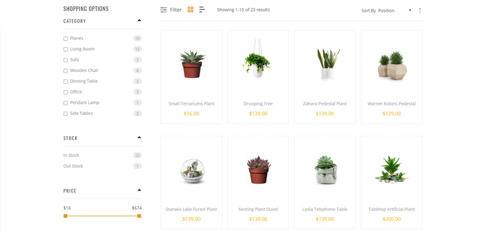 Category page