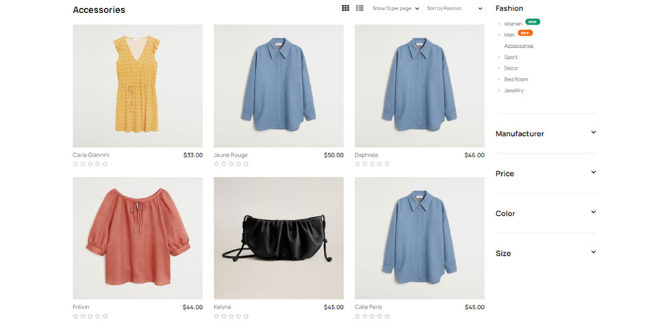 category page