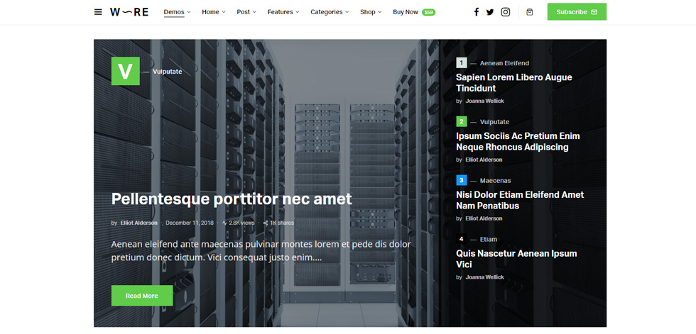 Home page