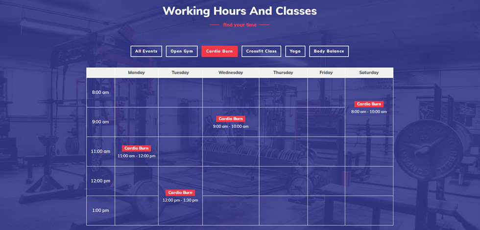 Class Timetable